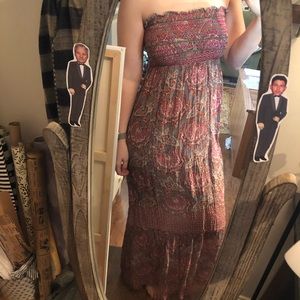 Paisley maxi flowy summer dress